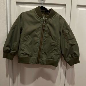 Green bomber jacket